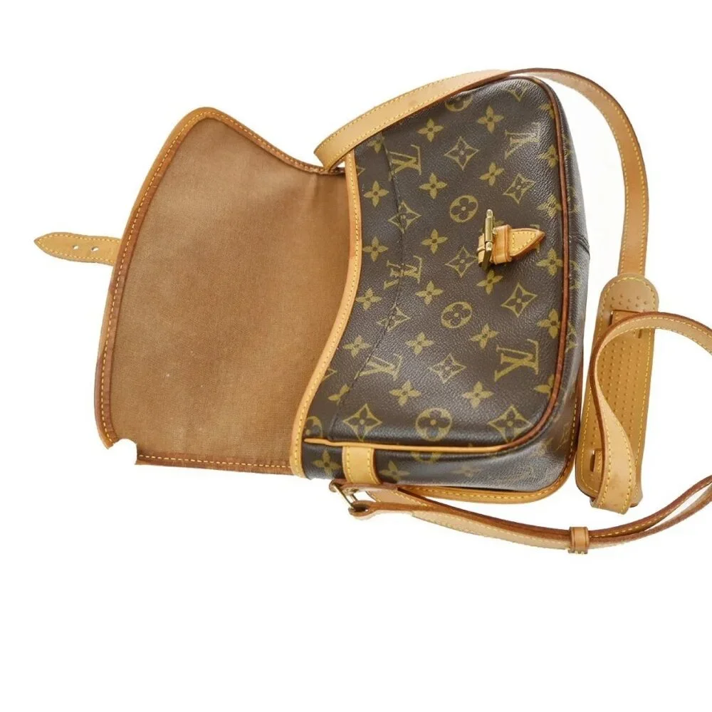 LOUIS VUITTON Sologne Shoulder Bag Monogram Leather Brown France M42250 28CA653 - Picture 9 of 16